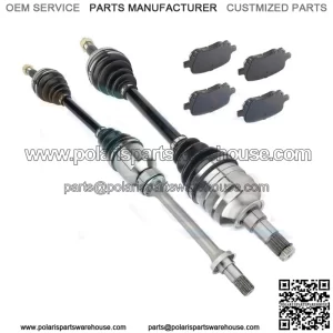 Front CV Axle Shaft & Brake Ceramic Pads for Toyota Solara SE 2.2L 1999-2001 (For: Toyota)