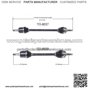 CV Axle Shaft For 1983-1988 Toyota Tercel Front Left Front Right 2pcs (For: Toyota)