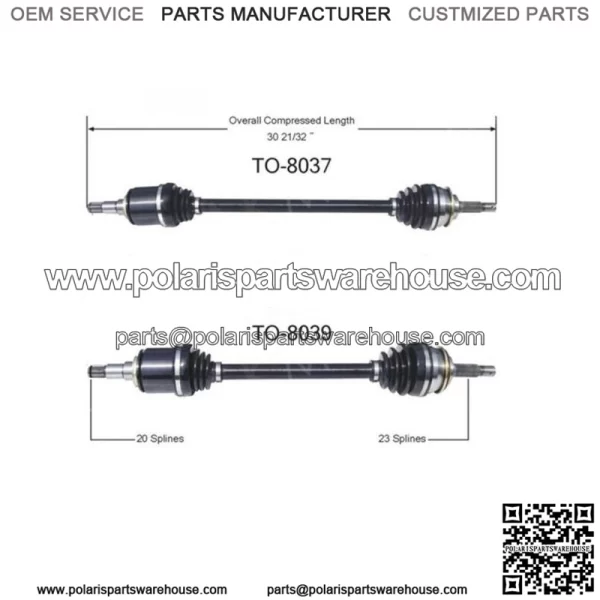 CV Axle Shaft For 1983-1988 Toyota Tercel Front Left Front Right 2pcs (For: Toyota)