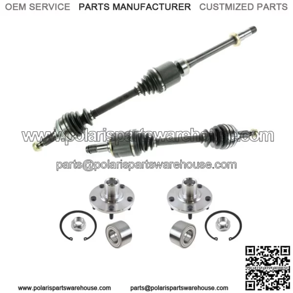 Front CV Axle Shaft Assembly Wheel Hub Bearing Kit Set 4pc for Camry Sienna (For: Toyota)
