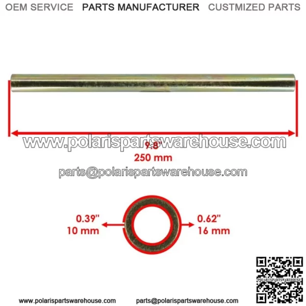Front Inner Upper A Arm Long Pivot Shaft For Polaris 5138791 5137104 - Image 2