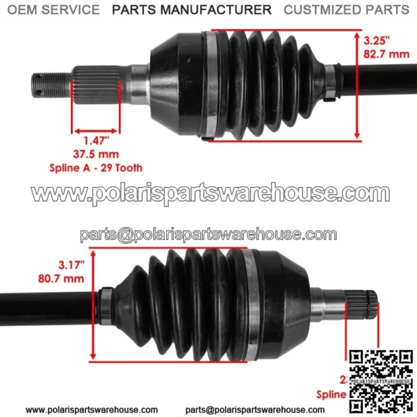 705402099 Front CV Axles For Can Am Maverick X3 Max Turbo R 2018 2020 Left/Right - Image 5
