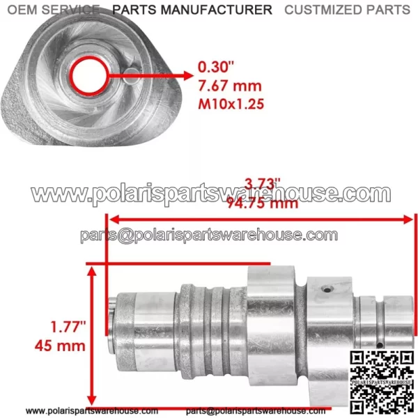 for Kawasaki Bayou 300 KLF300 B C 89-05 Camshaft w/Bearing 12044-1339 12044-1224 - Image 2