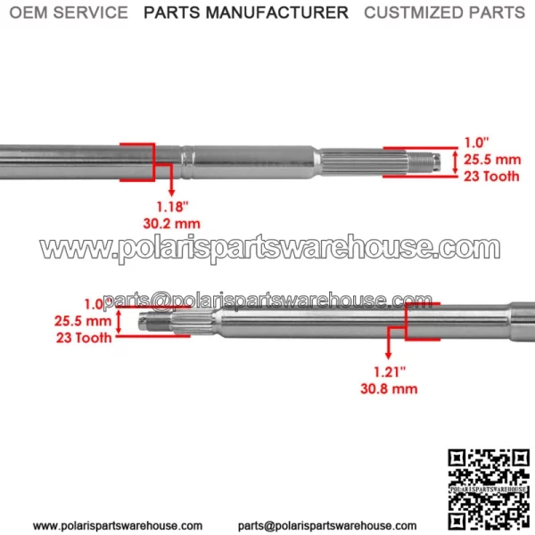 Rear Axle Shaft For Polaris Xpedition 325 425 2000-01 / Magnum 500 99-01 5131862 - Image 3
