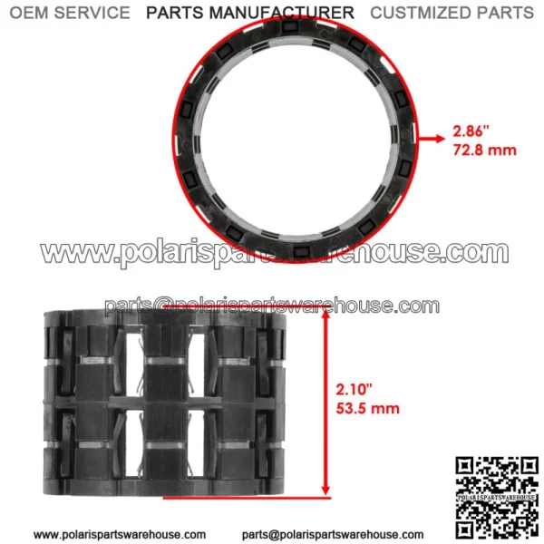 Front Differential Roller Cage for Polaris Sportsman X2 800 EFI 2007 2008 2009 - Image 2