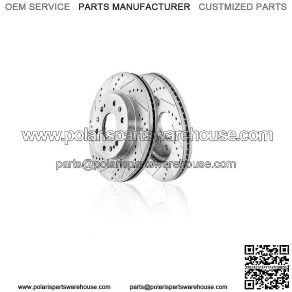 Front Drilled Brake Rotors for Chevy GMC Silverado Sierra Suburban 1500 Tahoe (For: More than one vehicle)