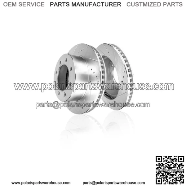 Front Drilled Disc Brake Rotors for GMC Chevrolet Sierra Silverado 2500 3500 HD (For: More than one vehicle)