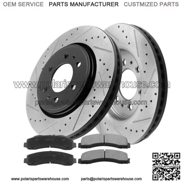 Front Brake Rotors Brake Pads for 10-20 Ford F150 Expedition Lincoln Navigator (For: Ford F-150)