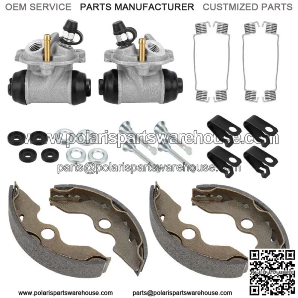 Front Brake Wheel Cylinder & Shoes Pins for Honda TRX300 2x4 FourTrax 300 93-00 For: Honda - Image 2