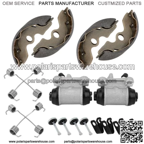 Front Brake Wheel Cylinder & Shoes Pins for Honda TRX300 2x4 FourTrax 300 93-00 For: Honda - Image 3