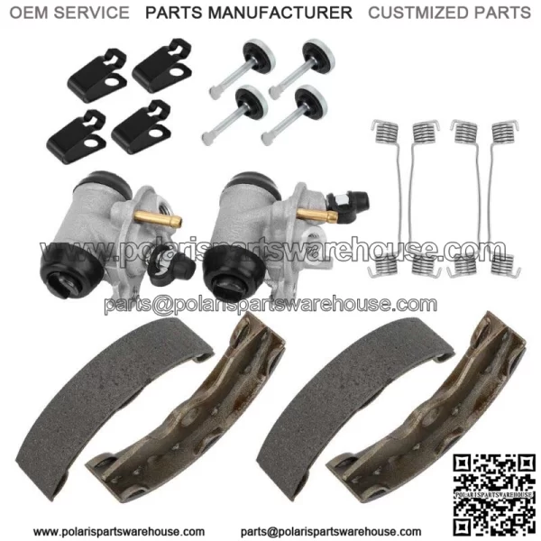 Front Brake Wheel Cylinder & Shoes Pins for Honda TRX300 2x4 FourTrax 300 93-00 For: Honda - Image 4