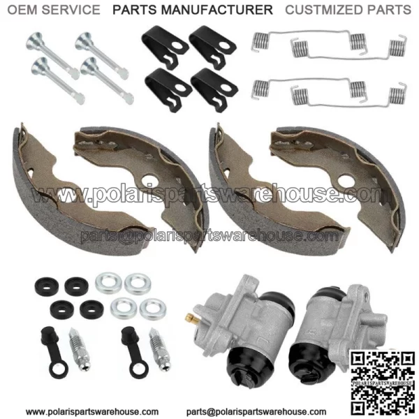 Front Brake Wheel Cylinder & Shoes Pins for Honda TRX300 2x4 FourTrax 300 93-00 For: Honda - Image 5