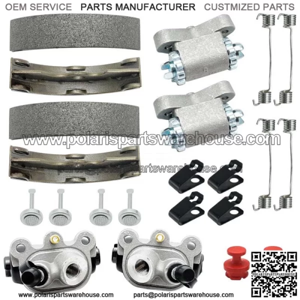 Front Brake Wheel Cylinder Shoes Adjusters Kit for Honda FourTrax 300 2x4 TRX300 For: Honda - Image 3