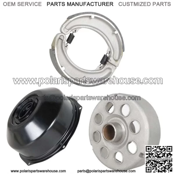 Rear Brake Drum for Honda TRX300FW FourTrax 300 4X4 1988-96 w/Cover Brake Shoe For: Honda - Image 5