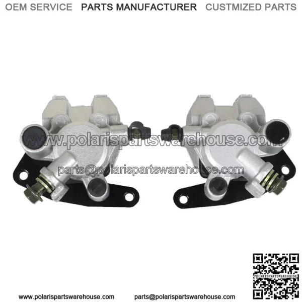 Front Brake Calipers +Brake Rotors For 2007-2012 Yamaha Grizzly 350 YFM350G NEW - Image 3