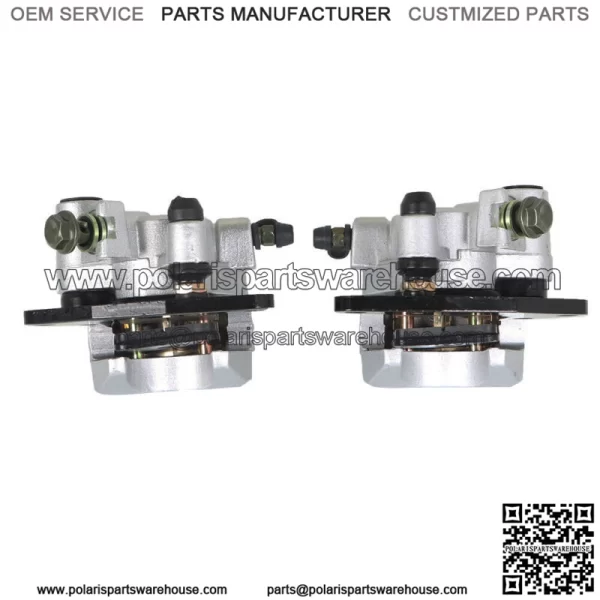 Front Brake Calipers +Brake Rotors For 2007-2012 Yamaha Grizzly 350 YFM350G NEW - Image 5