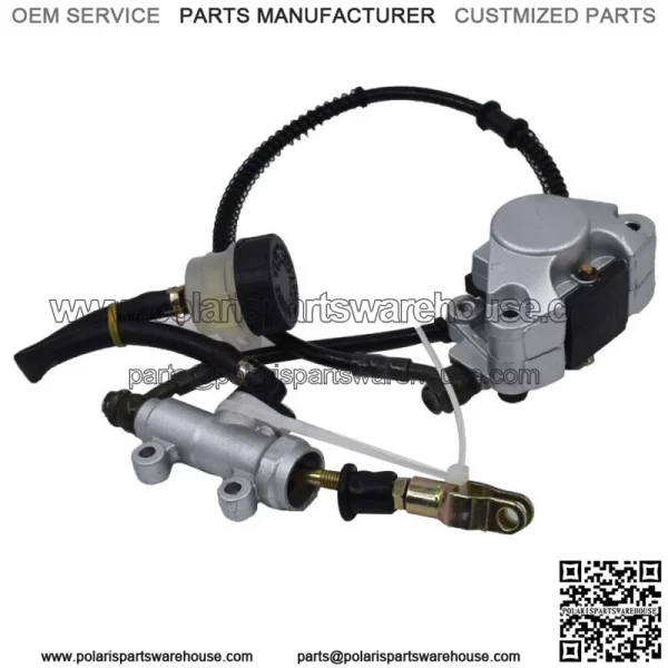 Hydraulic Rear Disc Brake Caliper System + Pads 150cc 250cc Quad Dirt Bike ATV - Image 2