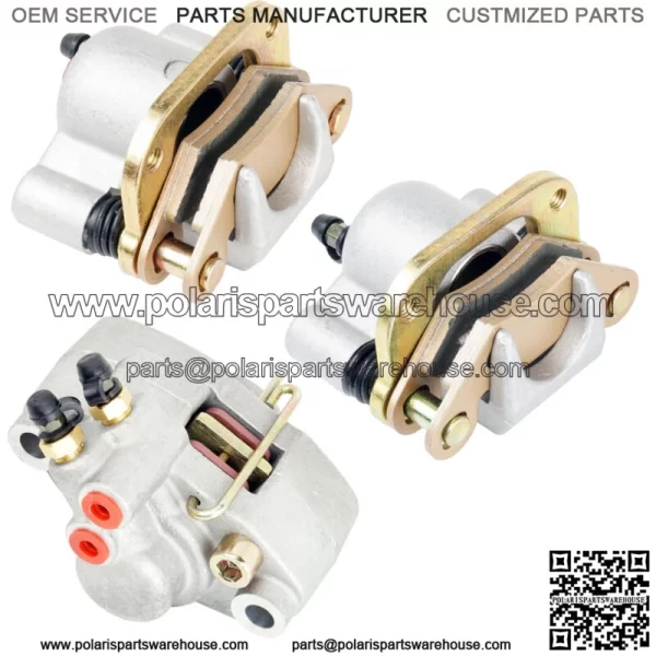 Front And Rear Brake Caliper W/ Pad For Polaris Trail Boss 325 2000 (For: Polaris)