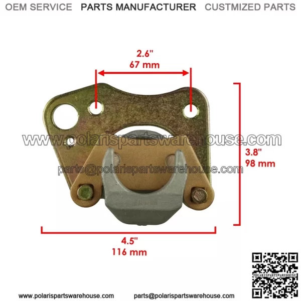 Front Left Brake Caliper For Polaris 1912119 - Image 3