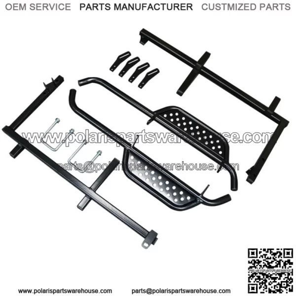 Heavy Duty Nerf Bars / Running Boards for EZGO RXV 2008+ Golf Cart Set of 2