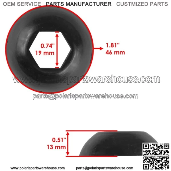 Front & Rear Strut Bottom Pivot Ball for Polaris Sportsman 400 2001-2005  For: Polaris Sportsman 570 - Image 2