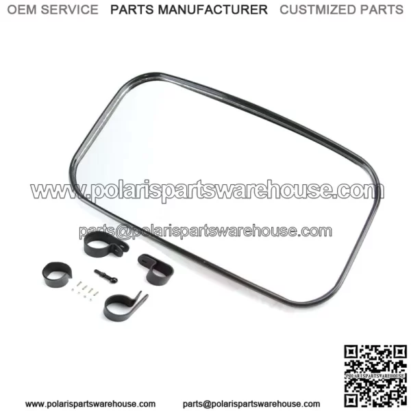 Black 1.75" Roll Bar UTV Rear View Mirrors For Polaris Polaris RZR XP Arctic Cat For: More than one vehicle