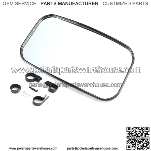 Black 1.75" Roll Bar UTV Rear View Mirrors For Polaris Polaris RZR XP Arctic Cat For: More than one vehicle - Image 2