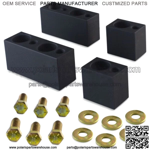 Front Driver Seat Spacer Lift Kit for Chevy Silverado + GMC Sierra Trucks 14-19 (For: More than one vehicle)