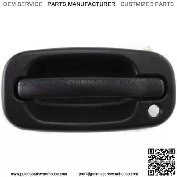 Exterior Door Handle For 99-2006 Chevrolet Silverado 1500 Front LH Black Plastic (For: More than one vehicle)