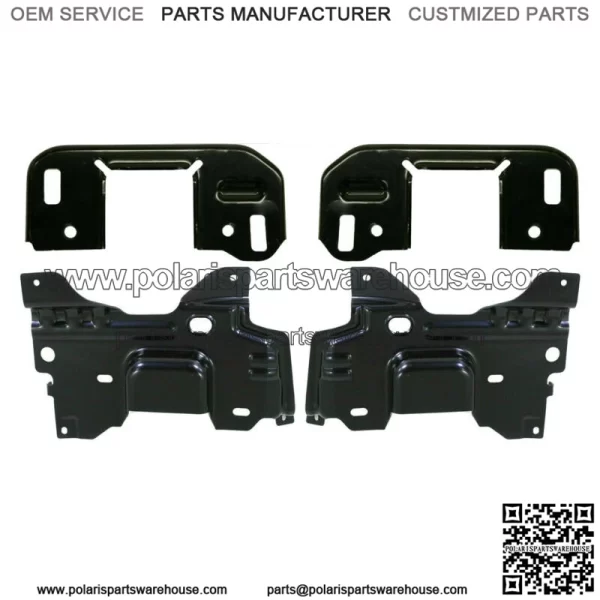 Front Bumper Mounting Brackets Set For 2009-2014 Ford F-150 (For: Ford F-150)