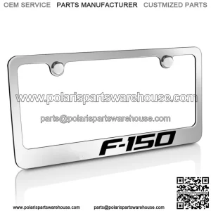 Ford F-150 Chrome Brass Metal License Plate Frame