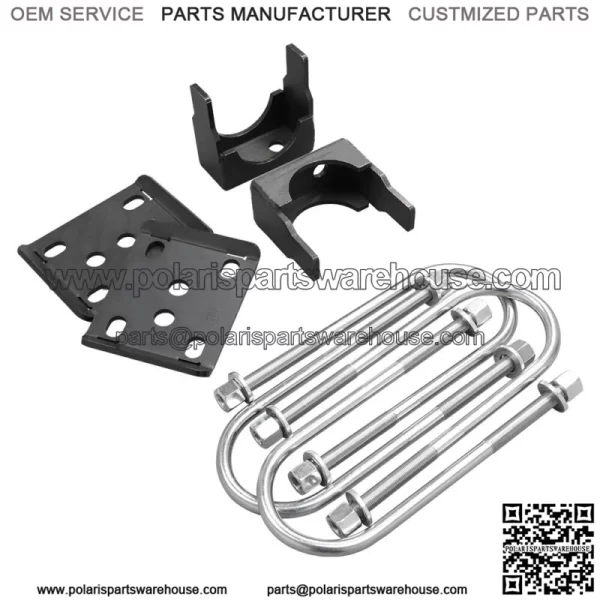 Rear Lower Kit Flip Notch Kit 8" Drop Fit for 1988 - 1998 Chevy Silverado C3500 - Image 2