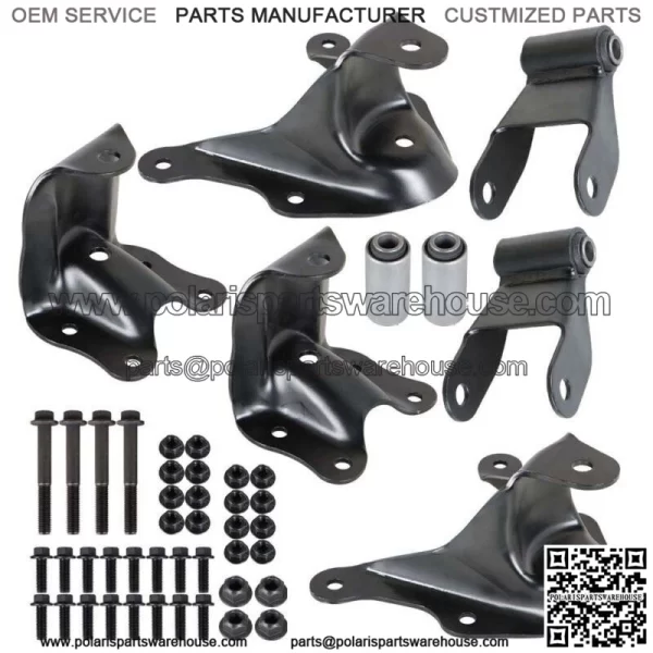 For 1986-1997 Ford Ranger Leaf Spring Shackle & Bracket Kit Set Rear - Image 3