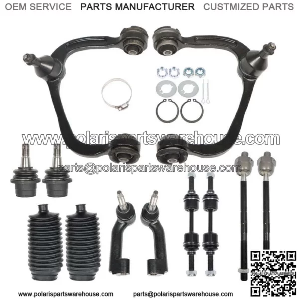 2WD 12pc Front Control Arms Suspension Kit For 2009 2010 2011 - 2014 Ford F-150
