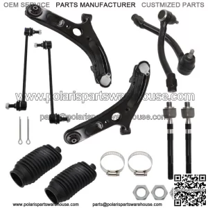 For 2012-2017 Hyundai Veloster Front Lower Control Arms + Tierods Sway Bars Kit