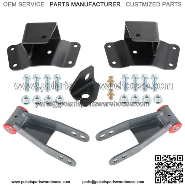 For 1988-1998 Chevy GMC 1500 C15 K15 Truck 4" Rear Drop Kit Shackles & Hangers - Image 3