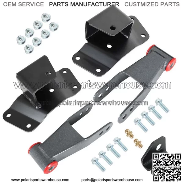 For 1988-1998 Chevy GMC 1500 C15 K15 Truck 4" Rear Drop Kit Shackles & Hangers - Image 4