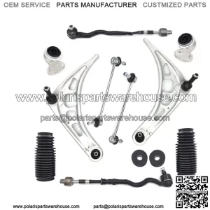 For BMW E46 3 Series Control Arm Ball Joint Bushing Tie Rod Suspension Kit