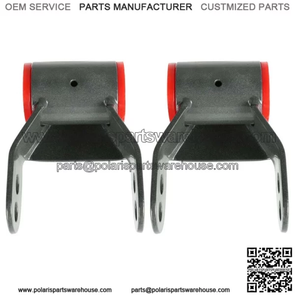 For 1988-1998 Chevy GMC C1500 C2500 2WD Rear Shackle 1.5" or 2" Lift Kit Black - Image 2