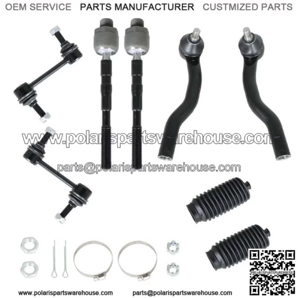 Front Sway Bar Link Tie Rod Kit for 2007-2014 Ford Edge Lincoln MKX 8pc