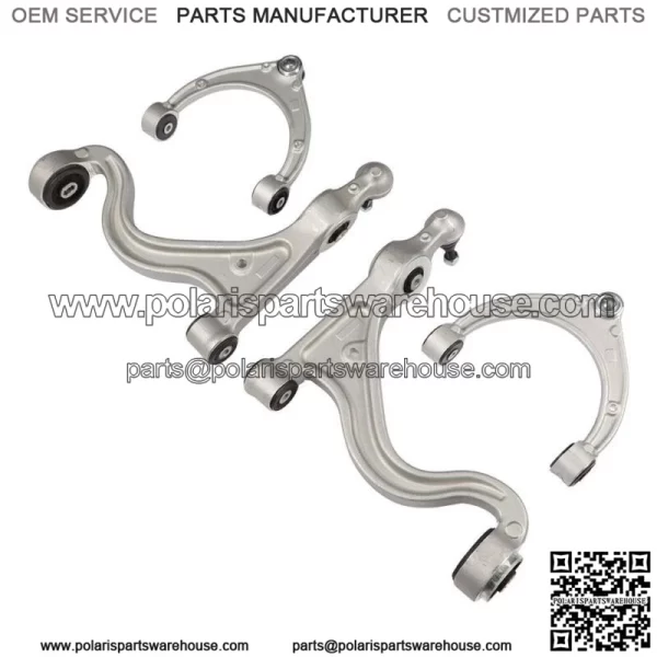 Front Upper + Lower Control Arms 4PCS Fit For 2010-2013 Porsche Panamera - Image 3