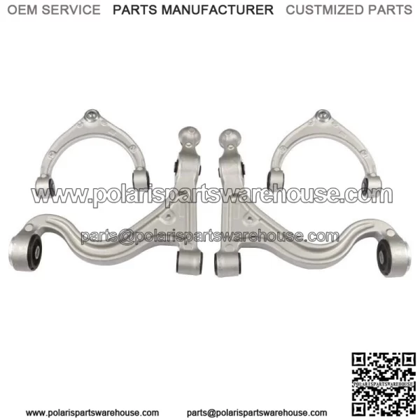 Front Upper + Lower Control Arms 4PCS Fit For 2010-2013 Porsche Panamera - Image 4