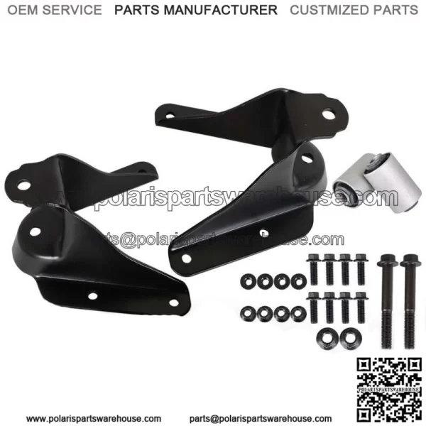 For 1980-1996 Ford F150 Front Leaf Spring Shackle Bracket Repair Kit Pair Set