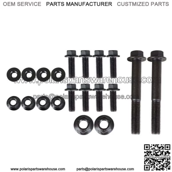 For 1980-1996 Ford F150 Front Leaf Spring Shackle Bracket Repair Kit Pair Set - Image 5