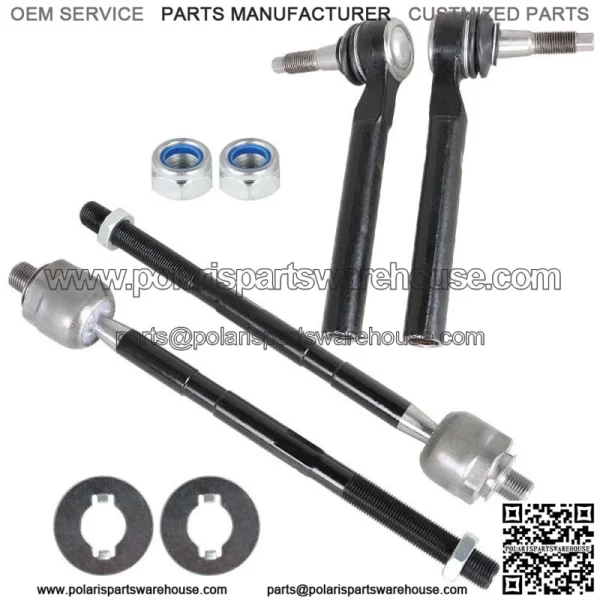 Front Inner Outer Tie Rod End Driver Passenger For 2006-2010 Hummer H3 H3T 4pc - Image 3