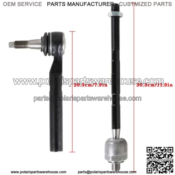 Front Inner Outer Tie Rod End Driver Passenger For 2006-2010 Hummer H3 H3T 4pc - Image 4