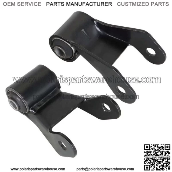 For 1988-1997 Chevy GMC K2500 Rearward Leaf Spring Shackle & Bracket Hanger Set - Image 2