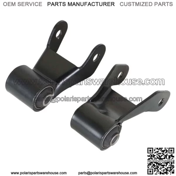 For 1988-1997 Chevy GMC K2500 Rearward Leaf Spring Shackle & Bracket Hanger Set - Image 3