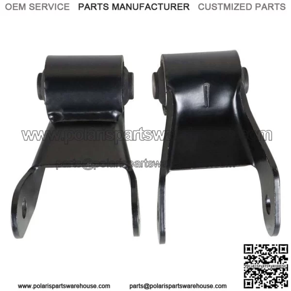 For 1988-1997 Chevy GMC K2500 Rearward Leaf Spring Shackle & Bracket Hanger Set - Image 4
