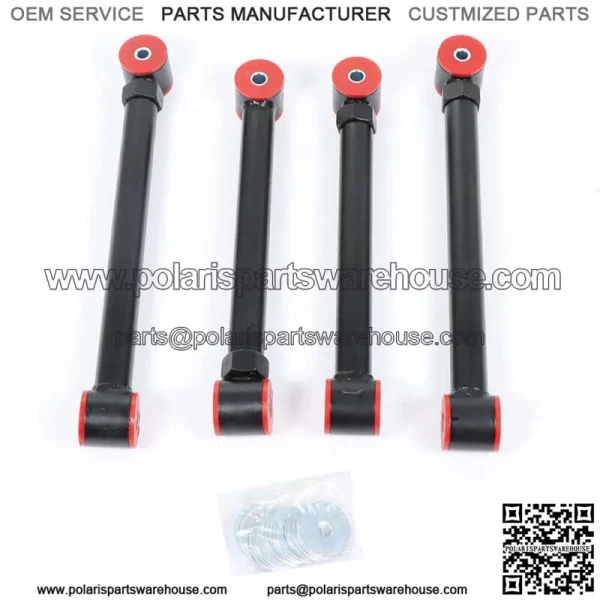For Dodge Ram 94-09 4X4 Upgraded Adjustable Front Upper Lower Control Arms 0-6" - Image 3
